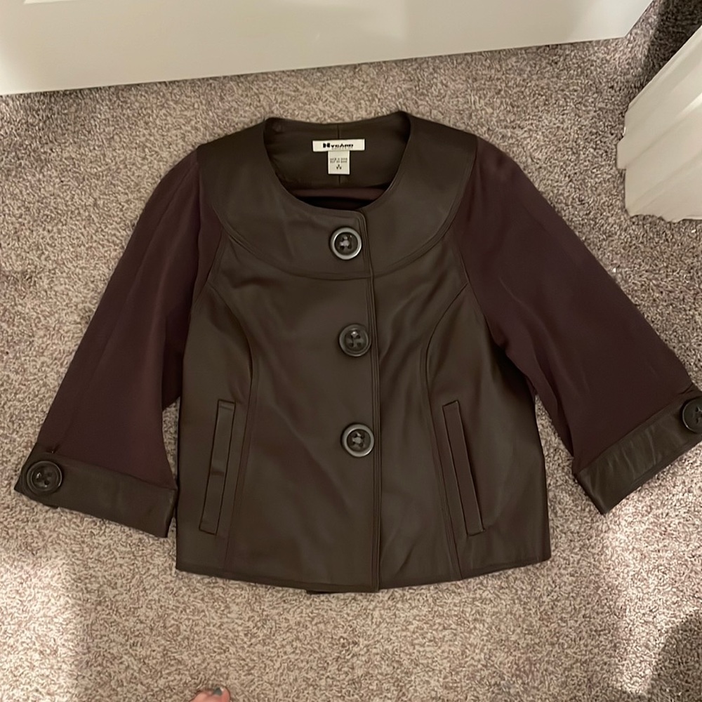 Nygard vintage vtg brown leather jacket small